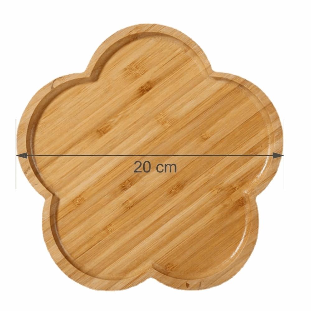 Burr‑free Tea Tray Bamboos Tea Platter Bamboos Grain Serving Plate Afternoon Tea