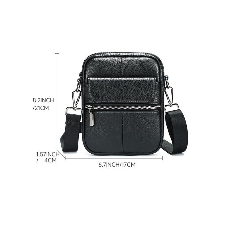 Męskie Torby Crossbody na Ramię ze Skóry Naturalnej Wysokiej Jakości Modna Torba Kurierska dla Biznesmena Torby Skórzane