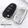 Custodia morbida per chiave pieghevole per auto in TPU per A3 8L 8P A4 B6 B7 B8 A6 C5 C6 4F RS3 Q3 Q7 TT 8L 8V S3 Auto Borsette Accessori