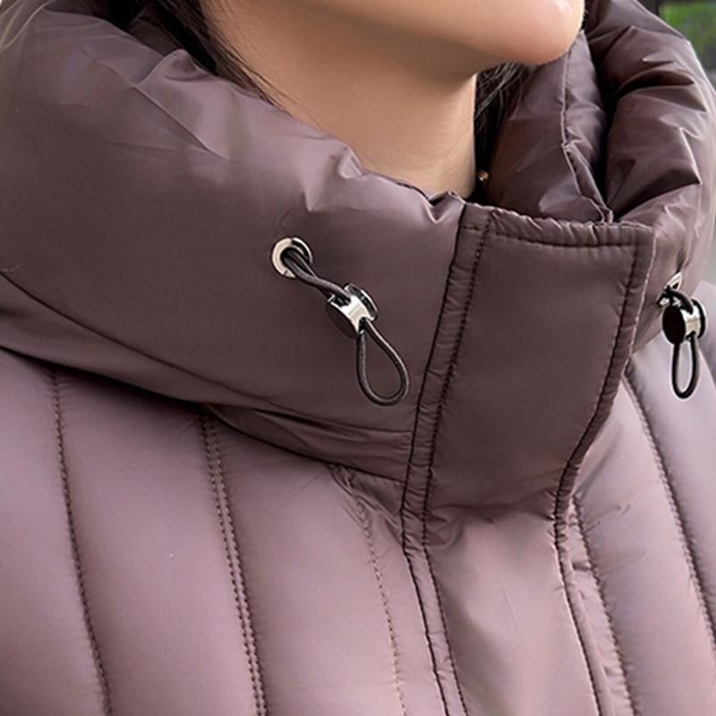 Plus Size L-7XL Fashion Woman Winter Coats With Belt Long Parkas Hooded Loose Thick Female Jackets