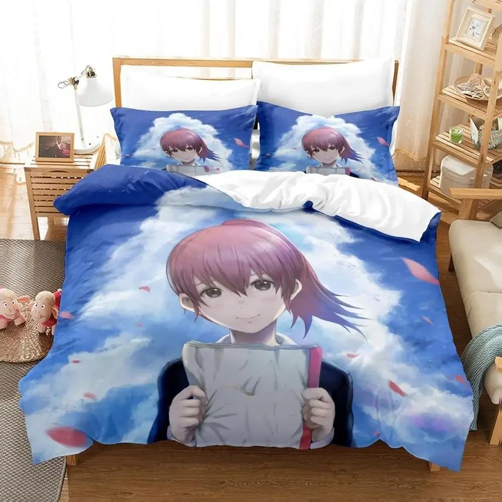 Neues Koe No Katachi Bettwäscheset Einzelbett Twin Full Queen King Size Bettwäscheset Schlafzimmer für Erwachsene und Kinder Bettbezug Sets Anime Bettwäsche Set