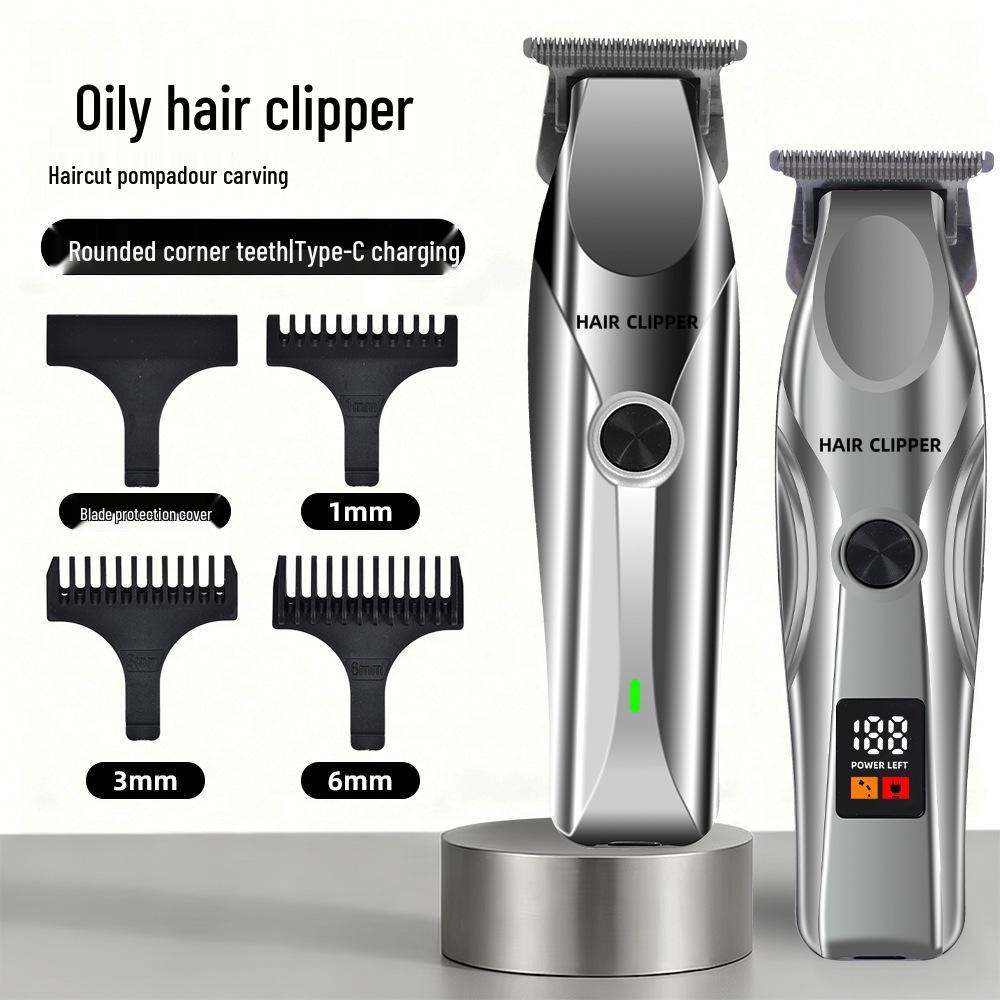 Rechargeable Multifunction Electric Hair Trimmer with Digital Display