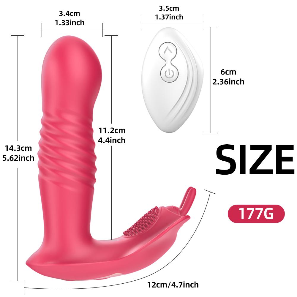 Thrusting Vibrator for Women APP Rotating Telescopic Dildo Remote Control G Spot Massage Clitoris Stimulator Sex Toy for Women