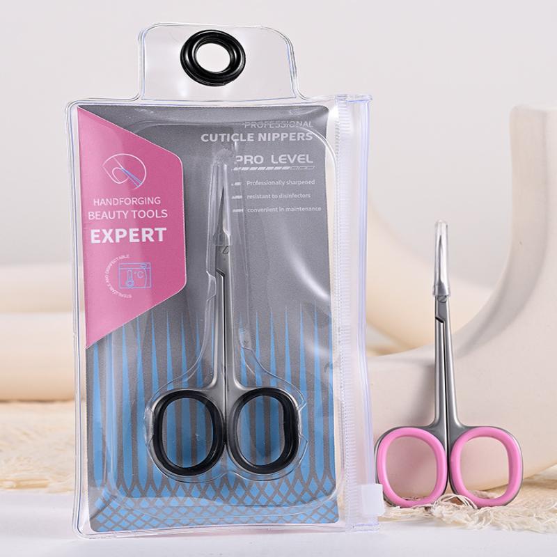 Stainless Steel Curved Tip Cuticle Scissors Dead Skin Remover Nail Art Cuticle Cutter Profession Manicure Tools Eyebrow Tools