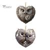 Uggla Prydnad Kärlek Hjärtform Par Uggla Hängande Dekoration 2D Akryl Julgransprydnad för Alla hjärtans dag Heminredning