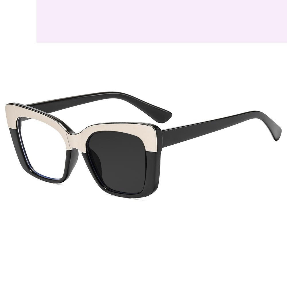 Brand Square Cat Eye Frame Hyperopia Eyewear Photochromic Anti Blue Light Computer Women Reading Glasses