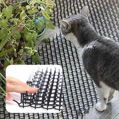 Alfombrilla de Pinchos Anti Perro Gato Valla Antiescalada Aislamiento Balcón Jardinería Red de Espinas Anti Gato Repelente Perro Ardilla Suministros para Mascotas