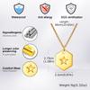 Vnox 60cm Stylish Dog Tag Pendant Neckalce for Men, Stainless Steel Geometric Box Chain Necklace, Birthday Graduate Father Gift