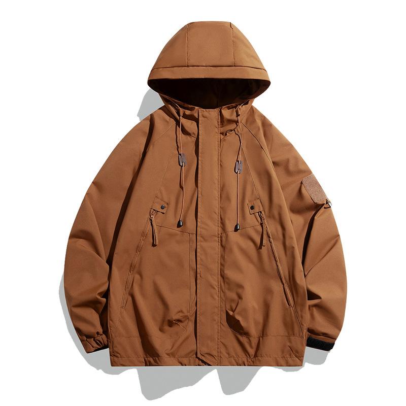 Spring and Autumn New Couples Functional Wind Windproof Rainproof Jacket American Tooling Men's Jacket Can Be Customized