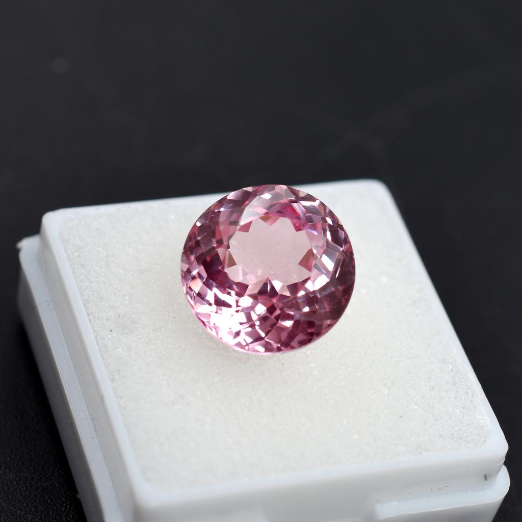 Round Natural Padparadscha Sapphire 9.45 Ct Fabulous Certified Loose Gemstone