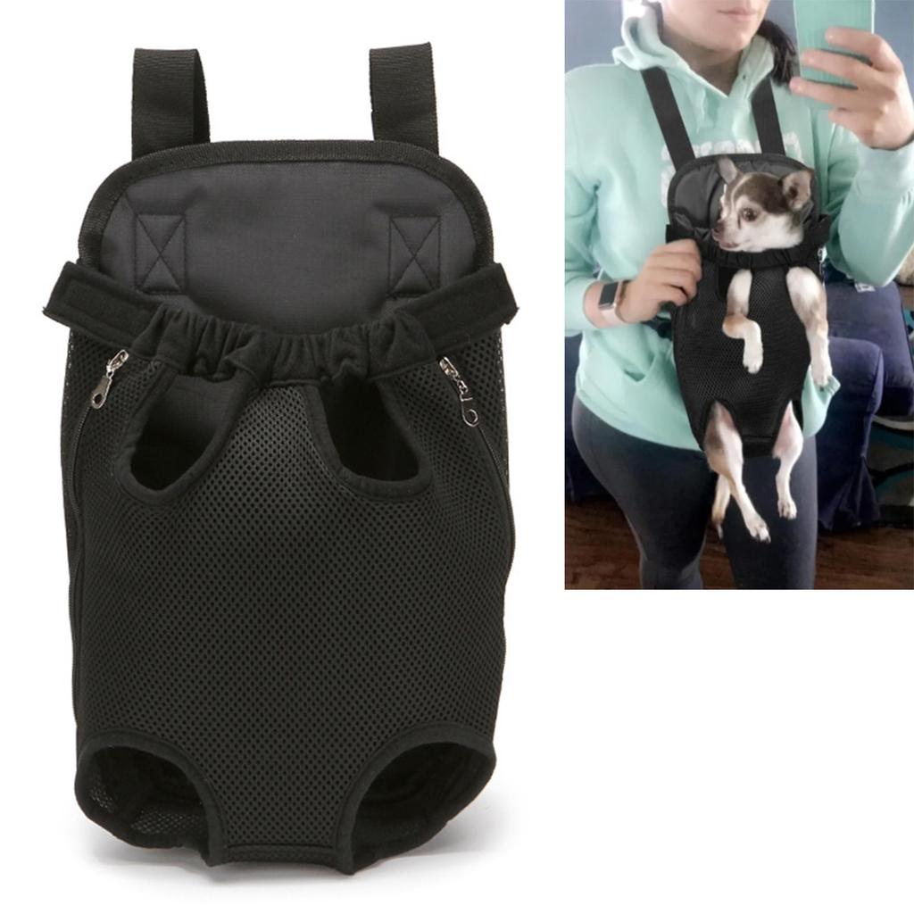 Pet Carrier Backpack Adjustable Legs Out Easy Fit Hands Free Soft Breathable Pet Front Carrier Pack