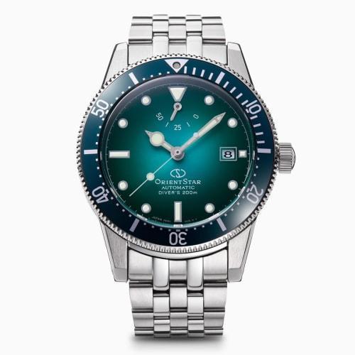 

Orient Star M42 F6 Diver 1964 2nd Edition Automatic Watch, Mechanical, Made in Japan, 200m Scuba Diving Water Resistance, RK-AU0602E, Men s, Green, 2-