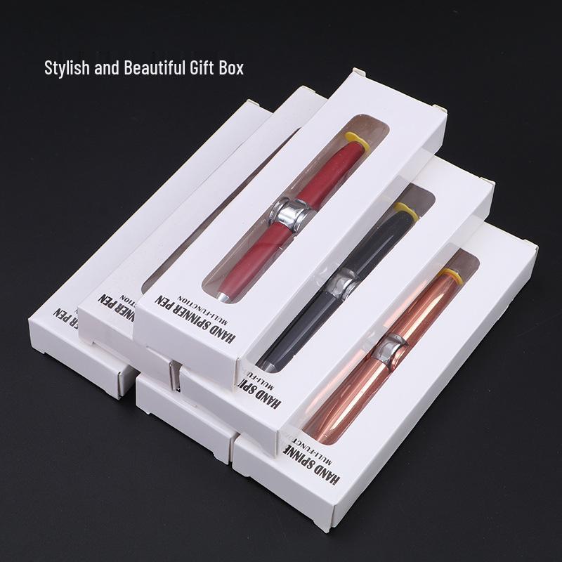 Creative Metal Spinner Pen: Multifunctional Luminous Ballpoint and Decompression Tool
