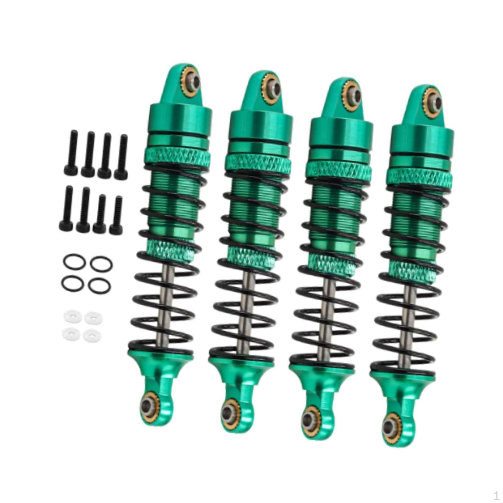 

4 Штуки Металеві Амортизатори для Радіокерованих Автомобілів D90 Передні Задні Набір Аксесуарів зелений
