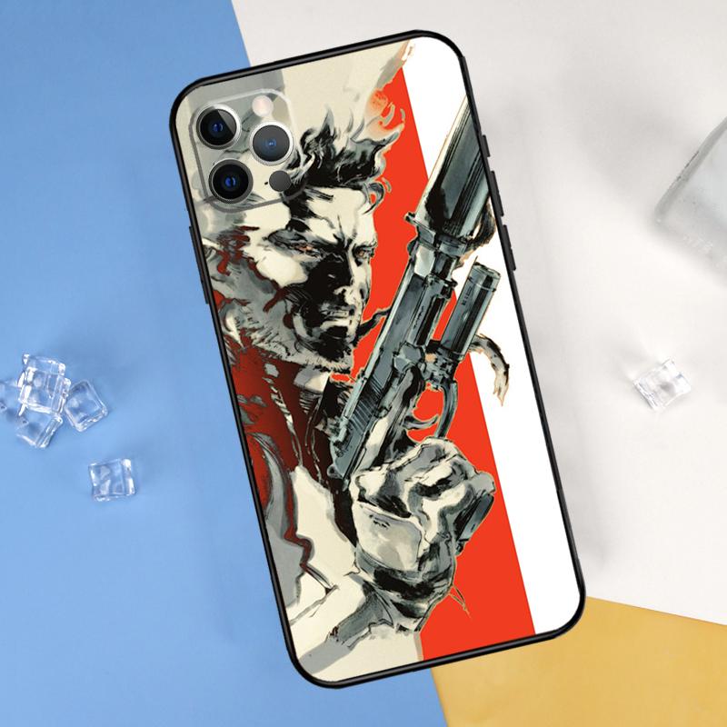 

Metal Gear Solid Case For iPhone 16 15 13 12 11 14 Pro Max Mini Cover For iPhone 16 15 XR X XS Max Plus Phone Case iPhone 13