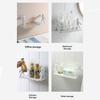 Xiaomi 2025 New Cute White Doll Bathroom Shelf No Drilling Wall Mounted Storage Rack for Cosmetics Waterproof Cute Bath Organizer