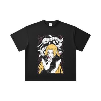 260 GSM Double Yarn 32 Count 100% Cotton Jujutsu Kaisen V58 Yuki Print Unisex Heavy Cotton T Shirt