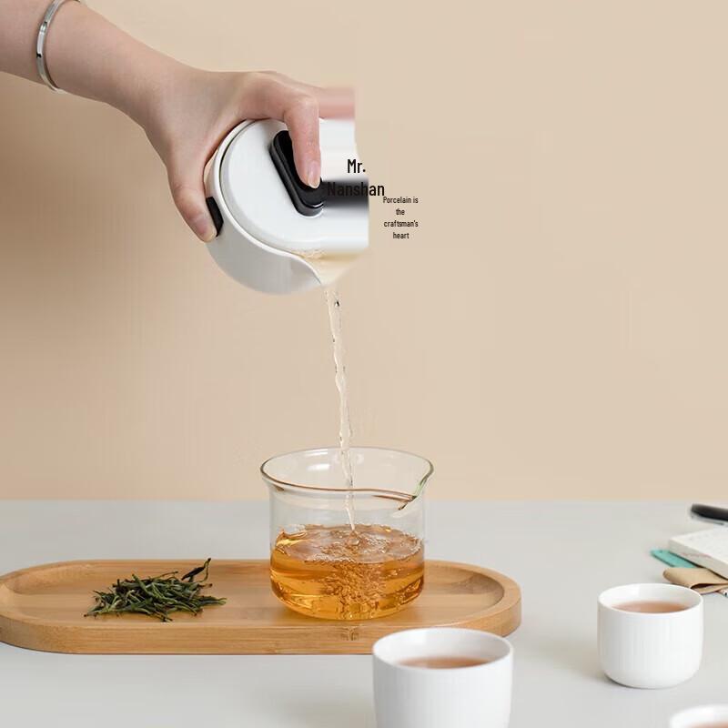 Nanshan Zen White Portable Kung Fu Tea Set