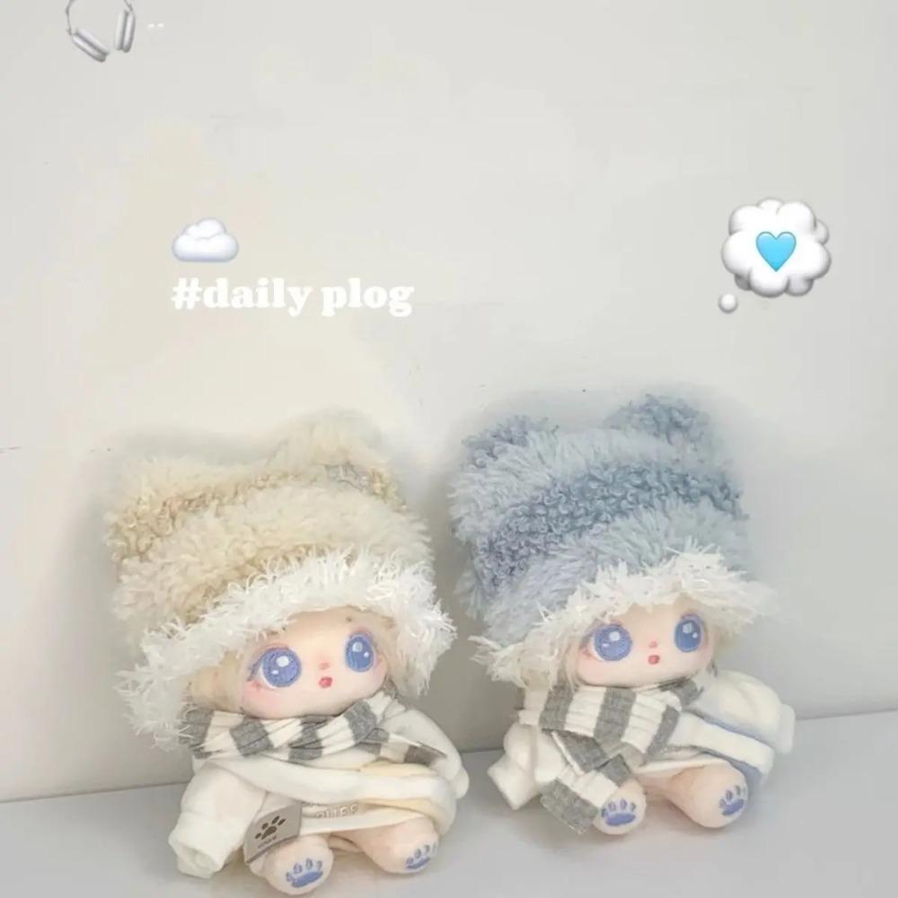Roztomilý Kawaii Bavlněný Panenka Oblečení Set Vhodný pro 10cm/20cm Bavlněnou Plyšovou Hračku Náhradní Oblečení Set