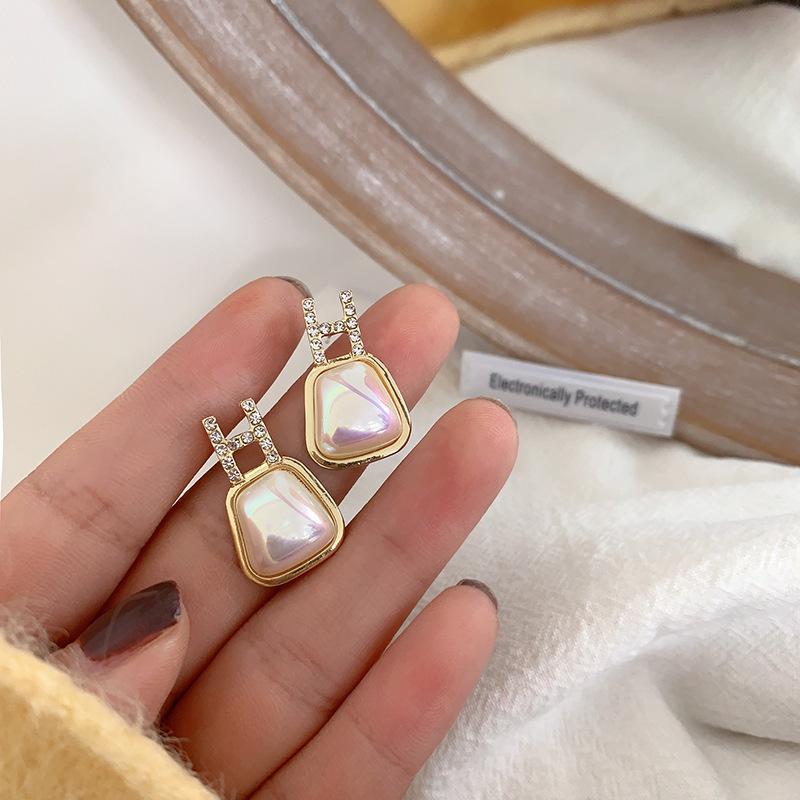 Exquisite Shell Letter Earrings: Trendy, Cool, and Fashionable