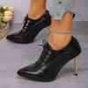 Fashion New Autumn High Heels in 2025 Pointed Toe Stiletto High-end Slimming Ankle Boots