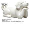 Versatile White Dog Figurine 3D Printed Figurine, Cute Puppy Figures, Small Animal Plain Statue Figurines, Realistic Detailed for Lovers Burr-free