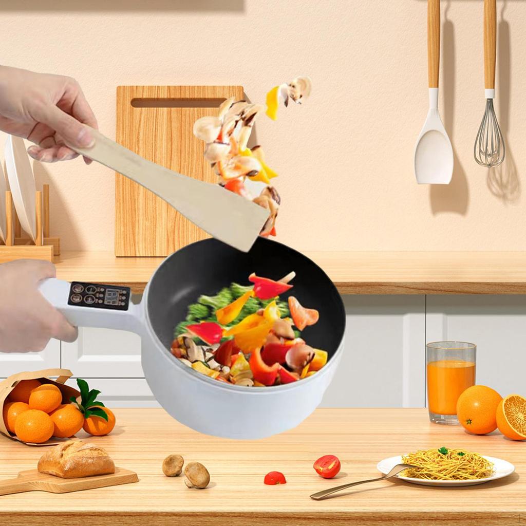 Electric Cooker, Ramen Multifunctional Wok Rice Cooker Skillet for Fry