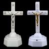 1PC Europäischen Stil Boutique LED Licht Christus Jesus Lcon Kreuz Hause Kirche Beten Ornamente Kirche Souvenirs