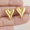 6pcs 13/15/16/29mm Fashion Heart Charm Stainless Steel Charms For Jewelry Making Supplies Handmade Earring Bracelet Love Pendant