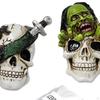 2 Pcs Skull Vent Clips, Car Air Freshener Halloween Interior Accessories,