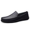 Fashion Genuine Leather Mens Loafers Breathable Summer Slip On Flats Man Casual Leather Flats Hot Sale Driving Shoes Handmade Moccasins