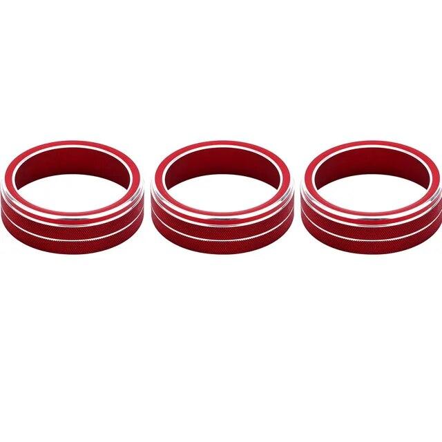 Doplňky k dekoraci auta Pro Volkswagen VW Golf 7 MK7 2014- Kryt knoflíku klimatizace Kroužek Nastavení Trim Cover