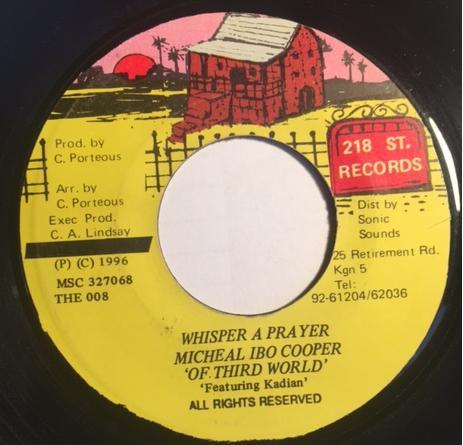 7inch Record MICHAEL COOPER, KADIAN - Whisper A Prayer THE008 218 St. Records 1996 Jamaica Reggae, Ska & Dub Used