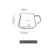 1pcs 300ml/600ml Pour Over Coffee Maker Set Glass Carafe Coffee with Glass Coffee Filter Drip Coffee Maker Set For Home Shop Bar