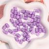 Rainbow Resin Striped Beads for DIY Bracelets & Phone Chains