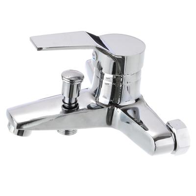 1pc novo chrome banheiro banheira chuveiro torneira fixado na parede válvula de banho misturadora