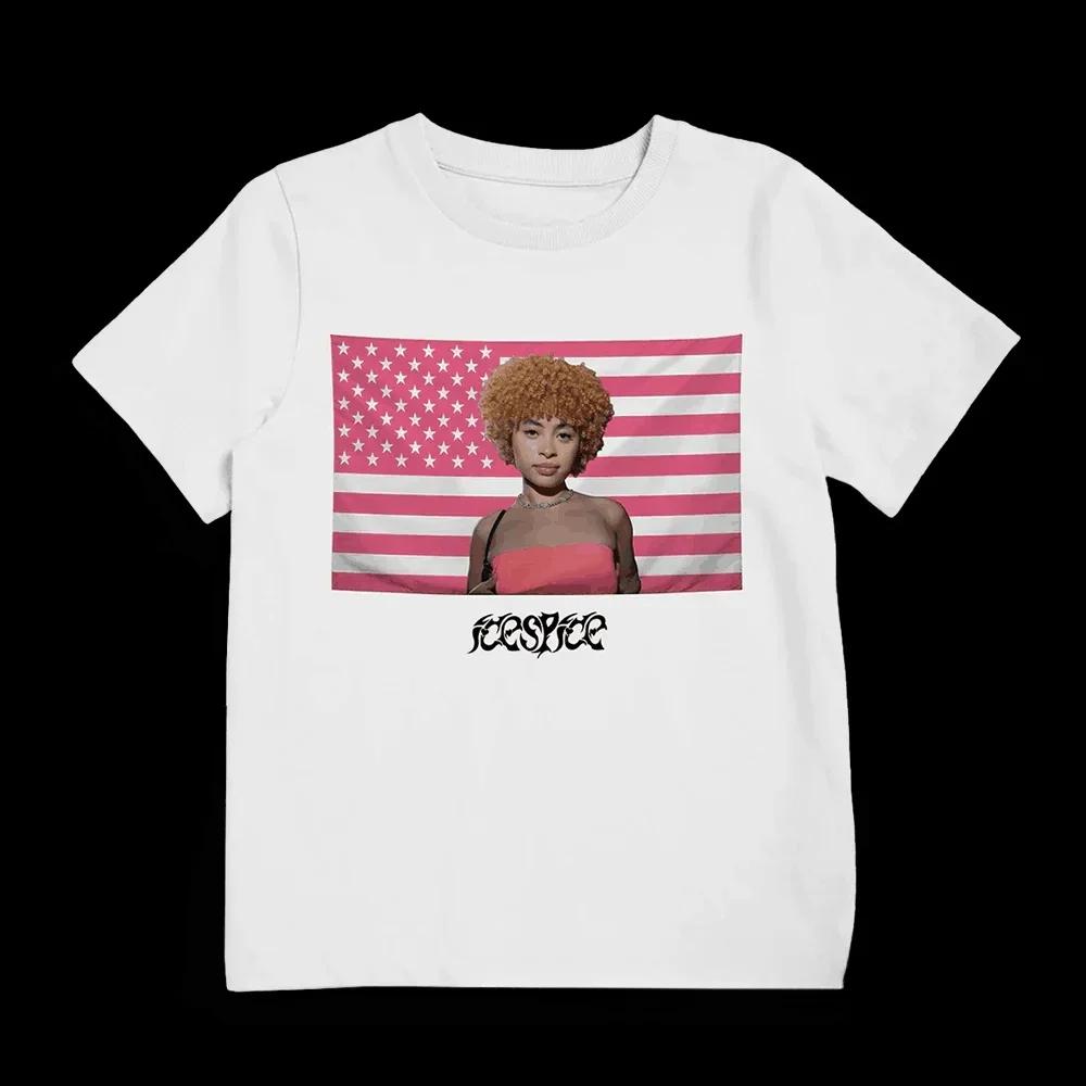 

Ice Spice Men Women s T-shirt High quality fashion Cotton Rapper Hip Hop Casual Short Sleeve O Neck Tee Shirt 4XL