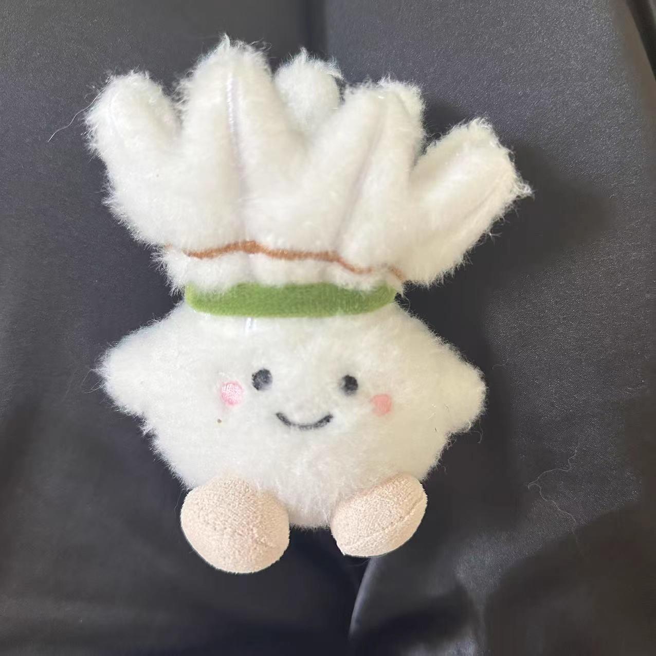Fun Decoration Creative Badminton Plush Doll Small Pendant Backpack Hanging Decoration Badminton Keychain Doll Gift Supplies New 1pcs