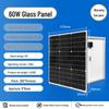 Monocrystalline Solar Panel Power System for Home & RV, 12V/24V with Lithium Battery Charging