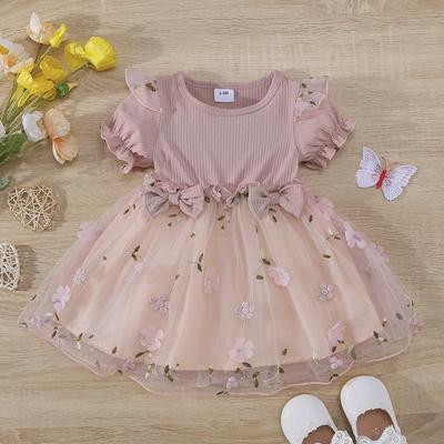 European and American Style Summer Princess Dress for Infant Girls