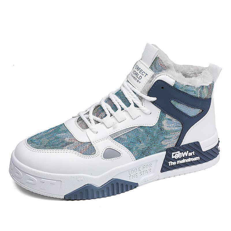 High Quality Men Shoes Winter Snow Shoes for Men Outdoor Thick-soled Non-slip Warm Cotton Shoes Fashion Lace-up Casual Sneakers