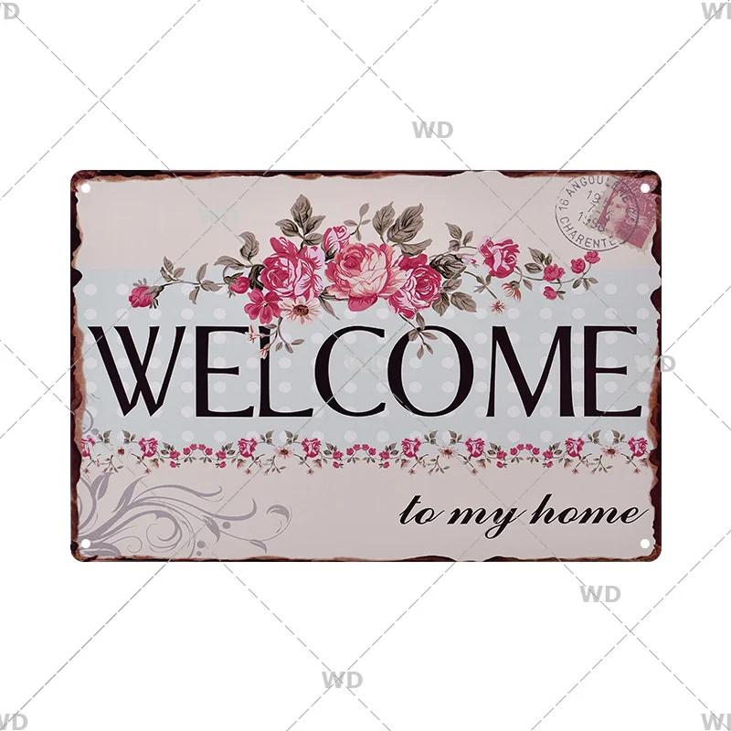 Retro Life Love Family Sentence Slogan Metal Tin Sign Vintage Metal Plaque Metal Wall Poster For Home Shop CoffeeWall Decor