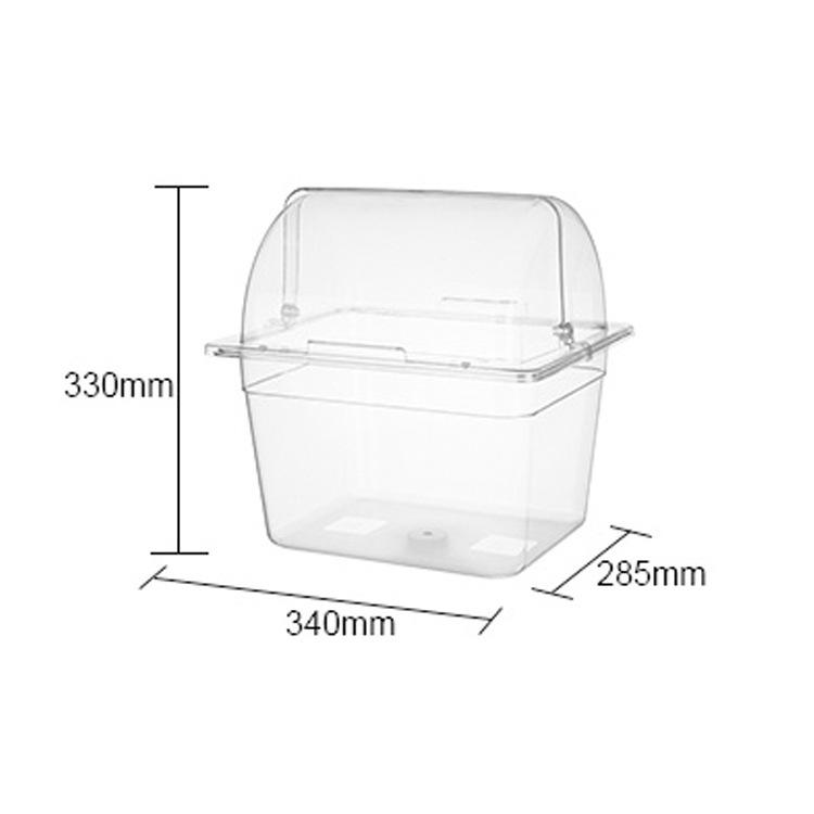 Large Transparent Food-Grade Plastic Tasting Plate with Lid