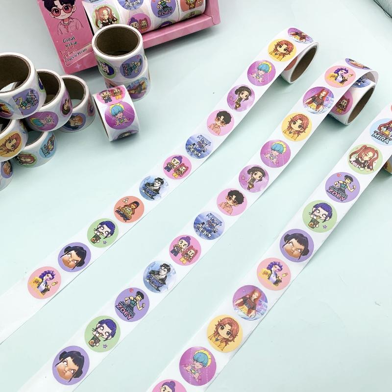 

20Pcs Kpop Demon Hunters Sticker Diy Scrapbook Journal Decoration Sticker Cartoon Anime Character Pasters Fans Gift