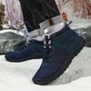 Fashion New 2025 Winter Fashion Versatile High Top Casual Snow Boots for Men Warm Comfortable Non Slip Concise Design Plush Cotton Boots
