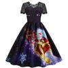 QICED Fashion Summer Spring Short Sleeve O-Neck Casual Dresses