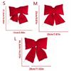 Creative Christmas Bow Decoration 3D Wine Red Bowknot  Christmas Tree Decoration