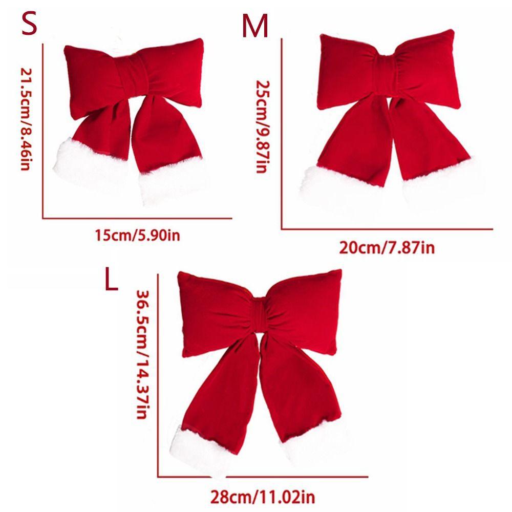 Creative Christmas Bow Decoration 3D Wine Red Bowknot  Christmas Tree Decoration