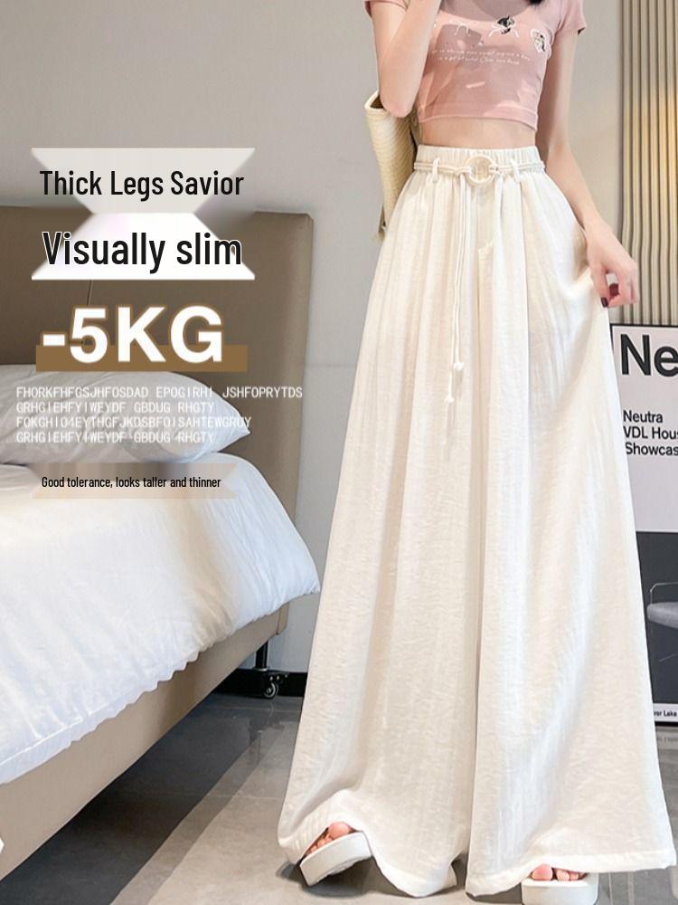 Autumn Plus Size Wide-Leg Skirt-Pants: Flattering Long Drapey Slimming Design