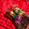 10Pcs Multicolor Bracelets Rope Rainbow Color Mix Braid Tassel Bracelet For Women Men Thread Knot Hand-woven Gift Random